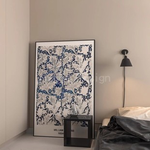 中式 饰画小众沙发背景墙落地摆画莫里斯民宿软装 风 复古卧室装 法式