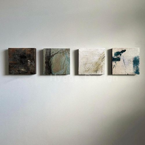 《东方意象》侘寂风小众抽象艺术装饰画酒店卧室创意小幅组合挂画