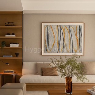 意式 饰画小众高级感玄关沙发背景墙抽象线条创意壁挂画 轻奢客厅装