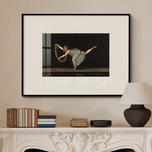 简约小众艺术荷兰舞者人物装 复古卧室床头创意组合挂画 饰画欧式