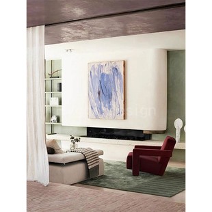 艺术家现代简约轻奢艺术品收藏级装 饰画客厅书房办公工作室壁画