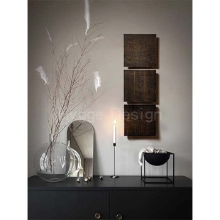 饰画侘寂风中古民宿卧室挂画 饰画小众艺术复古装 新中式 禅意餐厅装