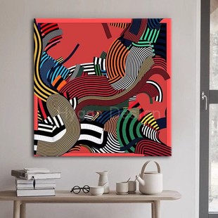 新系波普风艺术波洛克小众高级感抽象派装 饰画客厅玄关挂画
