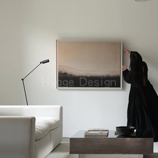 饰画轻奢高级感酒店挂画 侘寂风小众玄关沙发背景墙装 旷野