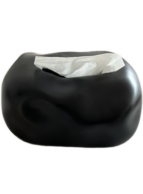 陶瓷纸巾盒感创意桌面摆件客厅餐桌茶几纸巾收纳盒抽纸盒摆设