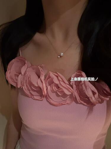 9-10mm天然淡水爱迪生极光路路通项链女轻奢小众高级感简约百搭潮