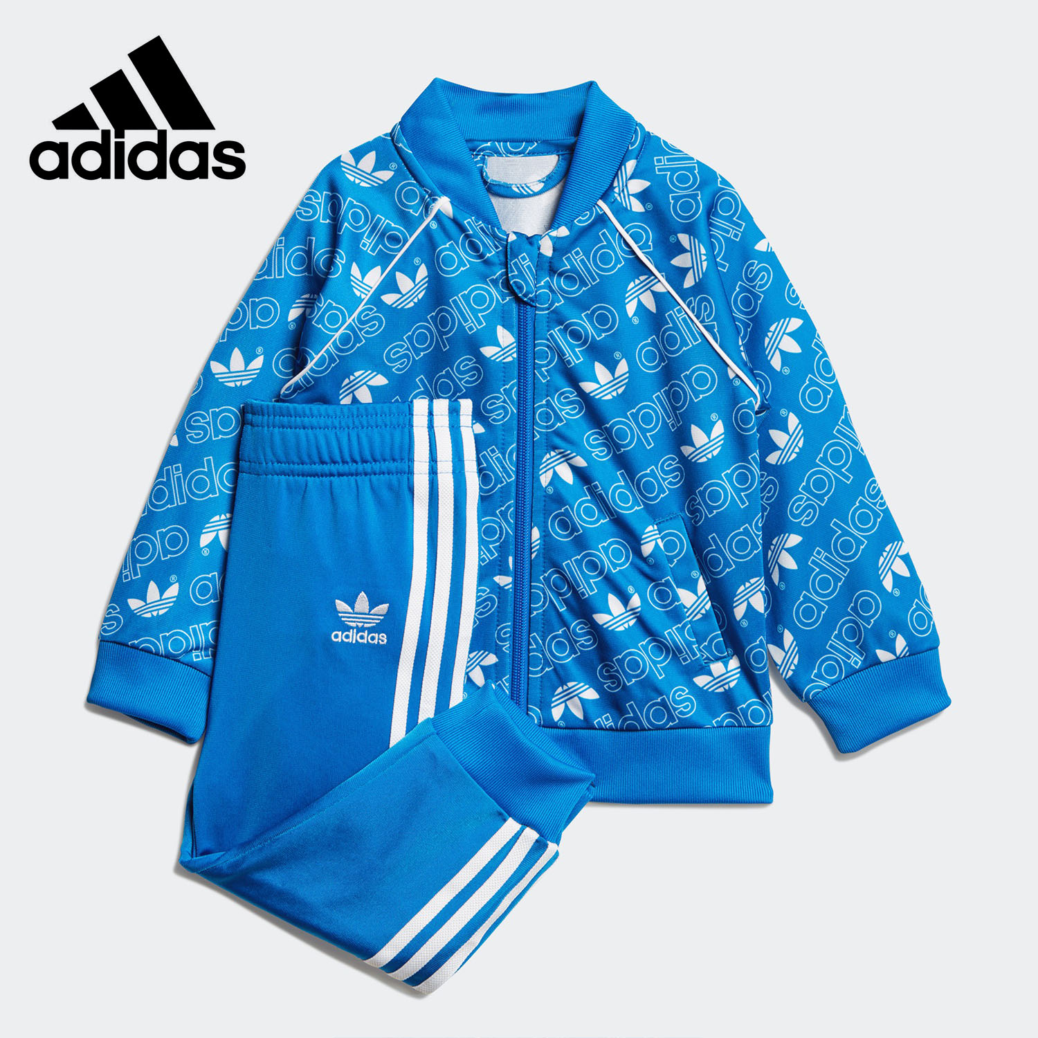 Adidas/阿迪达斯正品童装男女婴童运动套装2018秋季儿童服D96085-封面