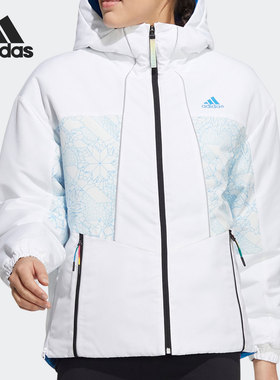 Adidas/阿迪达斯正品2021秋季新款女子户外保暖棉服HC0283