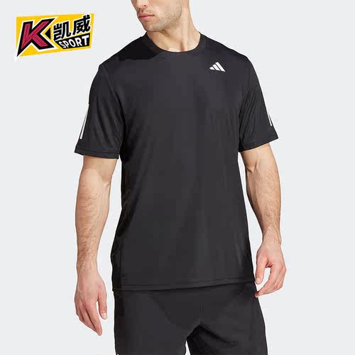 阿迪达斯夏新款网球男子短袖恤