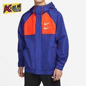 Nike 455 连帽拼接双钩男子运动休闲夹克DD1089 耐克官方正品 时尚