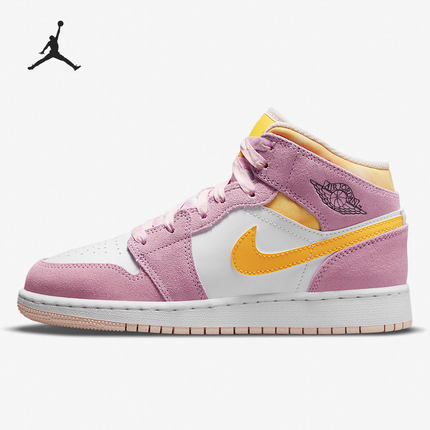 Nike/耐克正品AIR JORDAN 1 MID SE (GS)大童篮球鞋 DC9517-600