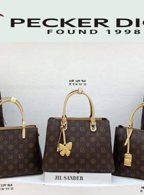 广州啄木鸟品牌2482新款女包高端定制通勤手提包职业气质手提包