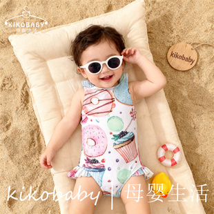 Baby Swimwear女童女宝宝泳装婴儿泳装甜甜圈一体式温泉沙滩泳衣