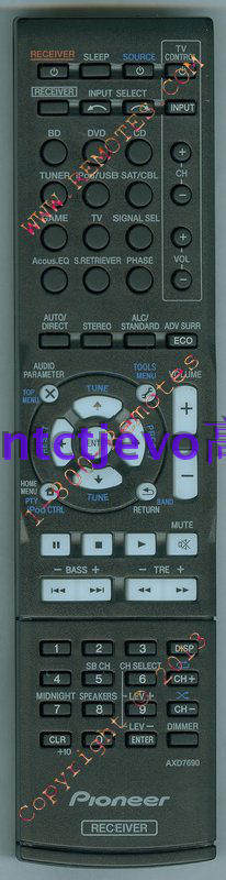 原装先锋VSX-523 524次世代蓝光解码功放PIONEER遥控器龘AXD7690