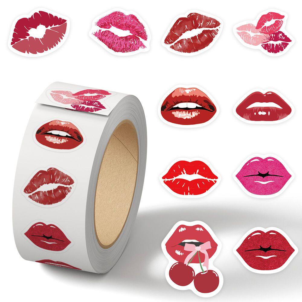 1000贴性感嘴唇卷卷贴性感诱惑小众红唇搞笑趣味恶搞游戏惩罚贴画