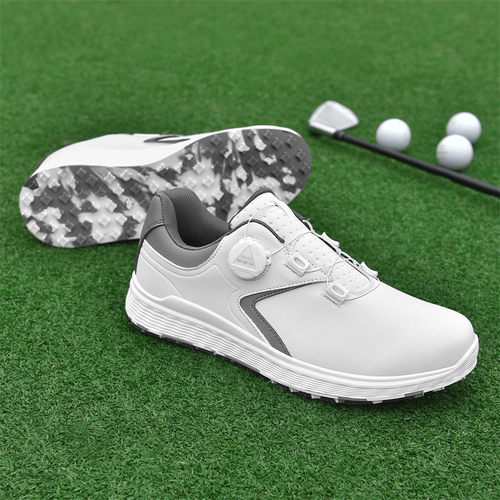 GUOOGUL高尔夫球鞋休闲运动鞋男女户外防水防滑男鞋旋转纽扣女鞋