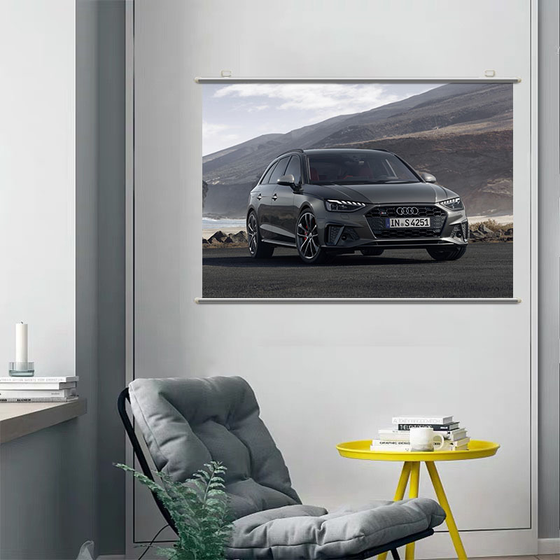 Audi S4 Avant汽车海报壁纸墙贴现代装饰画个人写真宿舍卧室卷轴图片