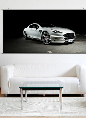 阿斯顿马丁 Rapide汽车高清壁纸墙贴大学生宿舍卧室海报卷轴挂画