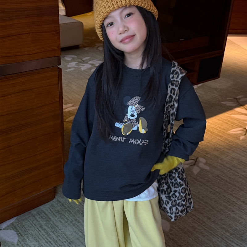 打底衫2新款米奇一体绒加绒