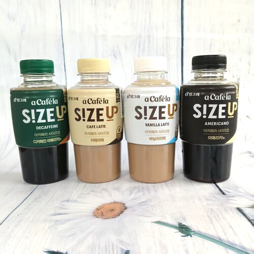 韩国进口Binggrae/宾格瑞啊咖啡香草拿铁美式咖啡休闲饮品350ml