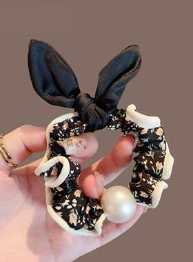 气质小清新布艺肠圈发圈碎花丸子头时尚甜美发饰发绳韩系头绳头饰