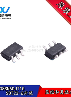NCP308SNADJT1G 贴片SOT23-6封装 丝印ADJ*** 监控和复位芯片