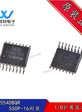 PCM1755DBQR  封装SSOP-16 I/O扩展器芯片 I2C，并行接口, 8通道