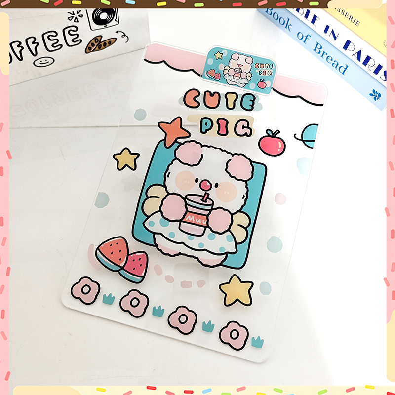 定制亚克力A4透明板夹学生写字垫板多功能资料签字挡板a5可爱小猪,模玩/动漫/周边/娃圈三坑/桌游,谷美,淘宝优惠券,粉丝福利购,淘宝优惠卷