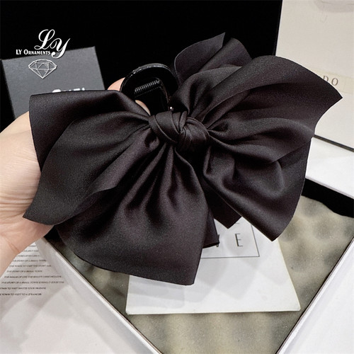 超大蝴蝶结抓夹发量多鲨鱼夹