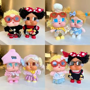 泡泡玛特哭娃衣服圣诞搪胶娃衣crybaby时尚 娃衣新 娃衣可爱背带裤