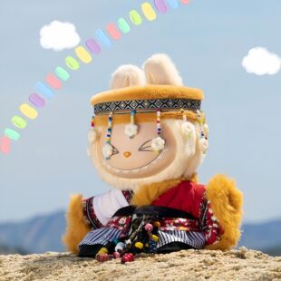 现货拉布布娃衣17cmlabubu娃衣藏民族套装坐坐派对娃衣独特衣服