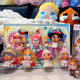 泡泡展示盒哭娃搪胶挂件盲盒收纳装 饰画Crybaby展示架画墙上收纳