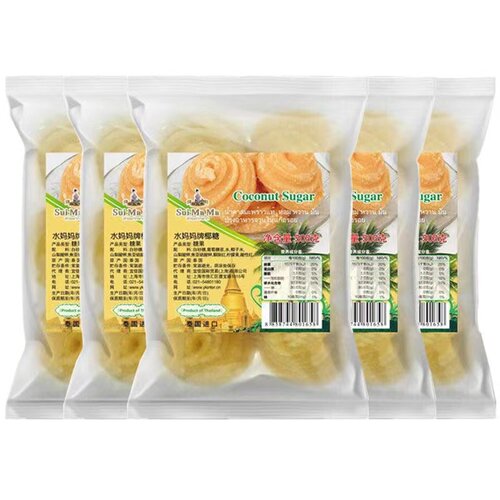 泰国进口水妈妈椰糖饼块堆500gx5包东南亚餐厅酒店食材风味原料