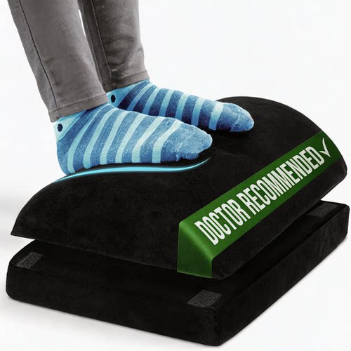 Foot Rest for Under Desk at Work  Ergonomic Footrest forBack