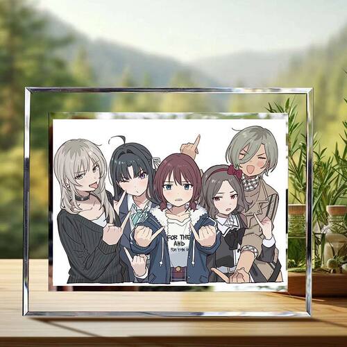 哭泣少女乐队GBC创意二次元周边水晶玻璃相框桌面摆台礼物朋友