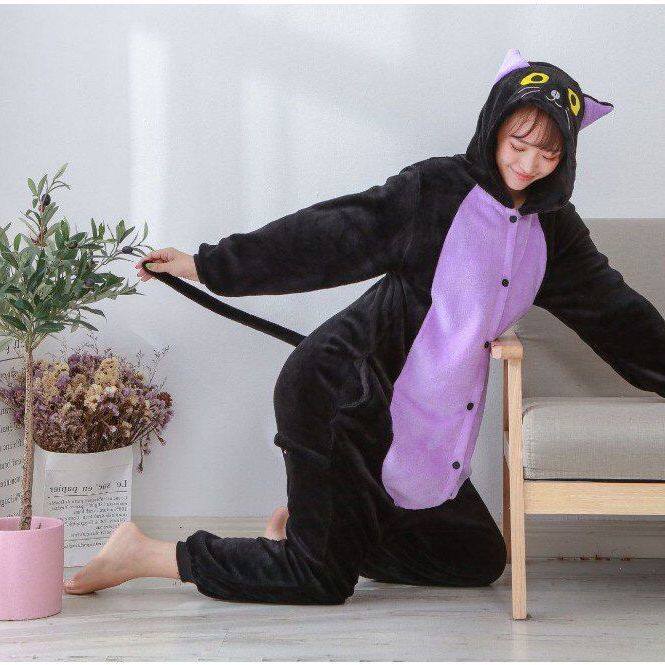 猫紫猫午夜男女家居服睡衣服情侣