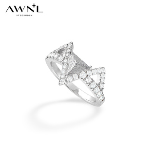 AWNL北欧M陨石银河同心戒指女小众轻奢设计饰品礼物送女友送礼