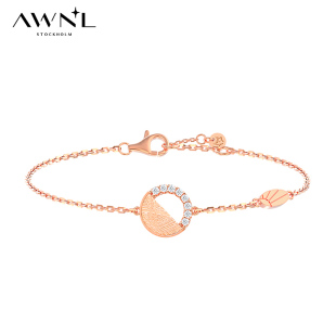 AWNL北欧M陨石星辉手链女款 玫瑰金送女生饰品礼物送礼