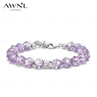 AWNL刺梨蔷薇紫水晶手链女小众饰品礼物送女友五行手串 即将调价