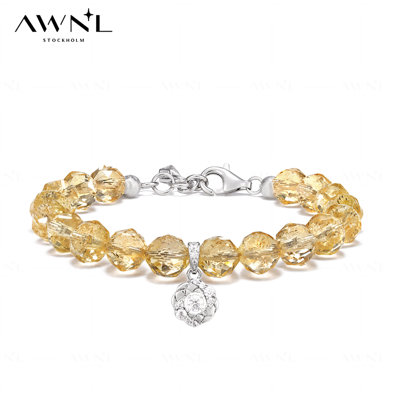 AWNL秘境浆果黄水晶五行补土手链