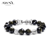 AWNL北欧M陨石须弥星辰金曜石招财手链男小众新年礼物送男友