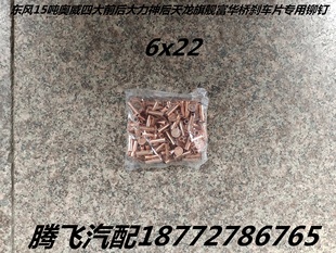 东风15吨奥威四大前后大力神后天龙旗舰富华桥刹车片专用铆钉