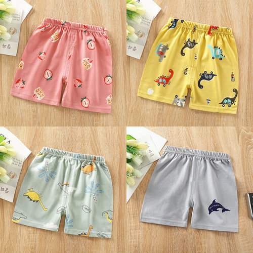 儿童棉短裤女童可开裆男韩版休闲