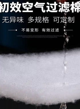 亏本促销通风设备过滤防尘网G3G4初效过滤棉 白色1平方米12mm厚
