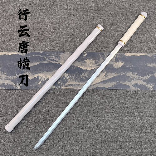 竹木质居合木刀带鞘武士刃唐横刀拔刀剑儿童训练玩具COS漫展表演