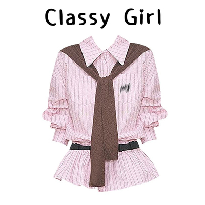 早春韩系小个子学院风衬衫上衣