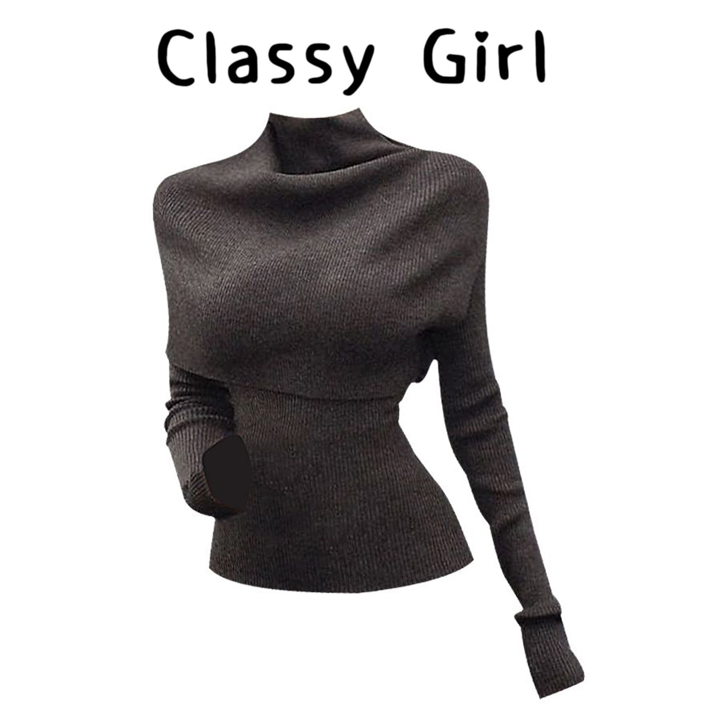 秋冬名媛风气质设计感针织衫上衣