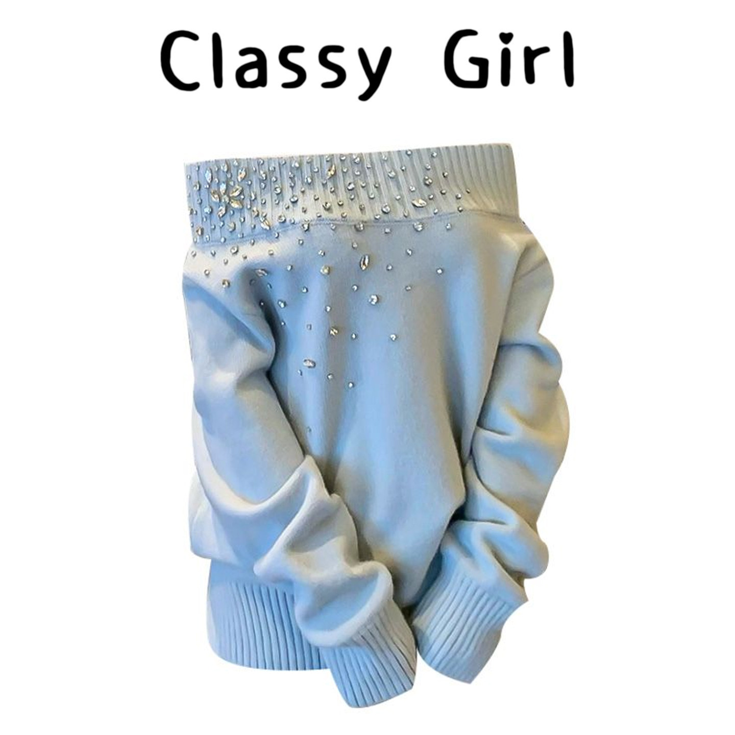 秋冬法式一字肩针织显瘦叠穿上衣