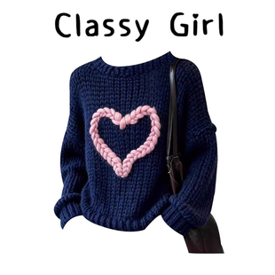 潮 甜美休闲毛衣高级感穿搭上衣欧货女装 欧洲站高端2025秋冬季 新款