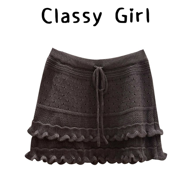 秋冬韩系设计感百搭气质半身短裙